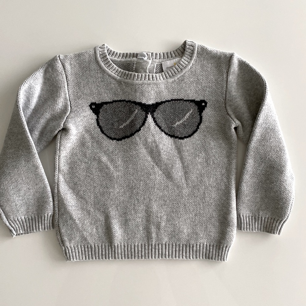 Bloomie’s Baby Boys Warm 100% Cotton Sweater Gray
